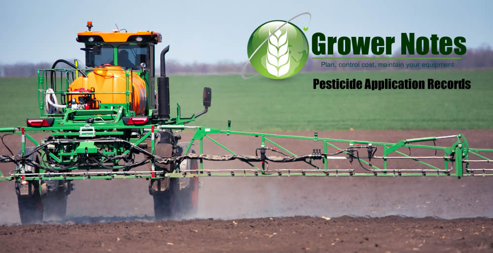 Grower Notes Pesticide Tracking